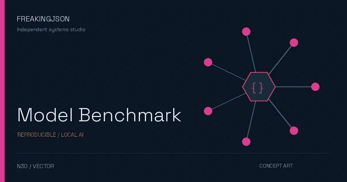 FJSON Local Model Benchmark — reproducible web artifact evaluation